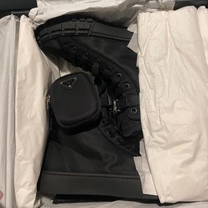 Black Nylon Prada Sneakers